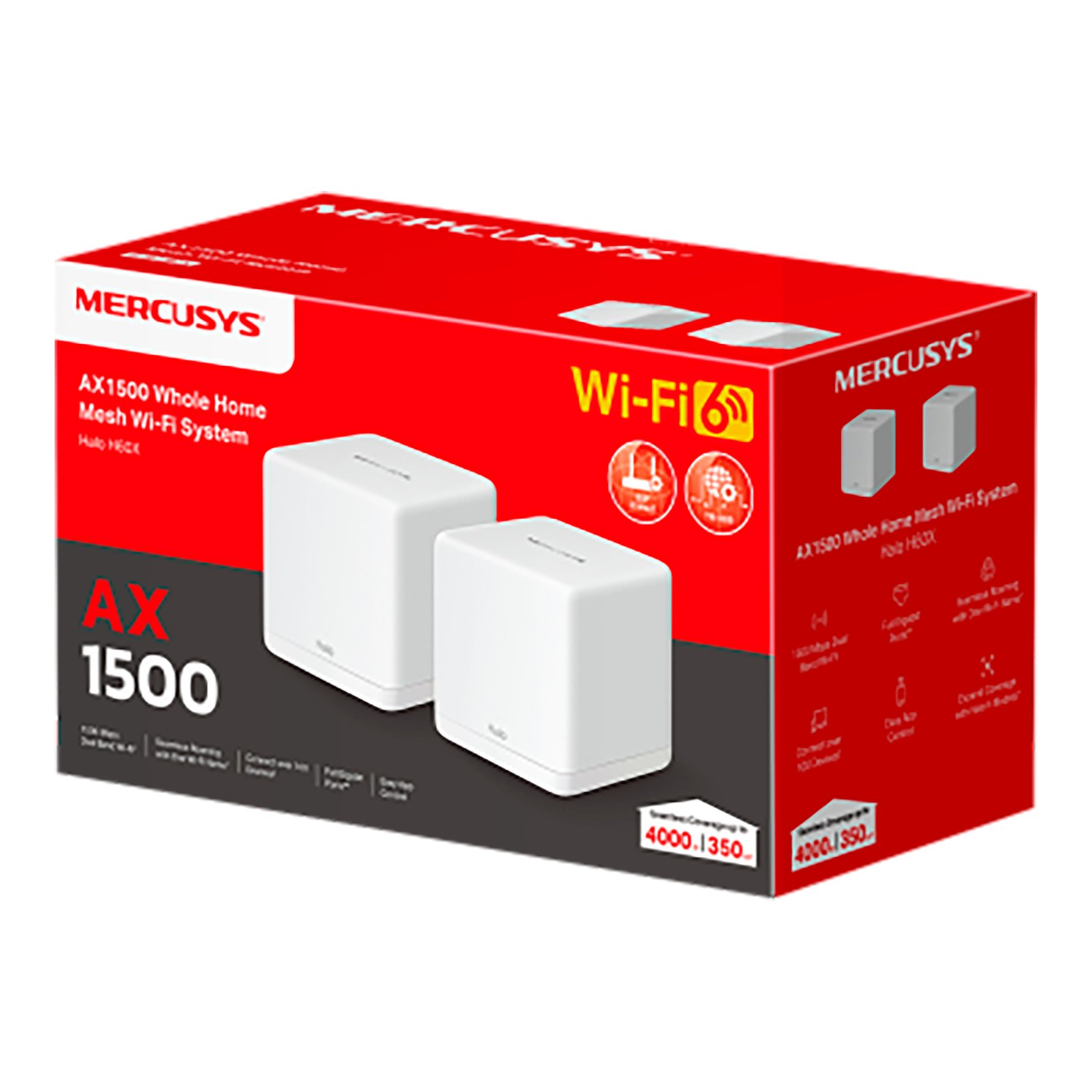 Access Point Mercusys Halo H60x 2,4ghz/5ghz Ax1500 Pack x2 - Imagen 2