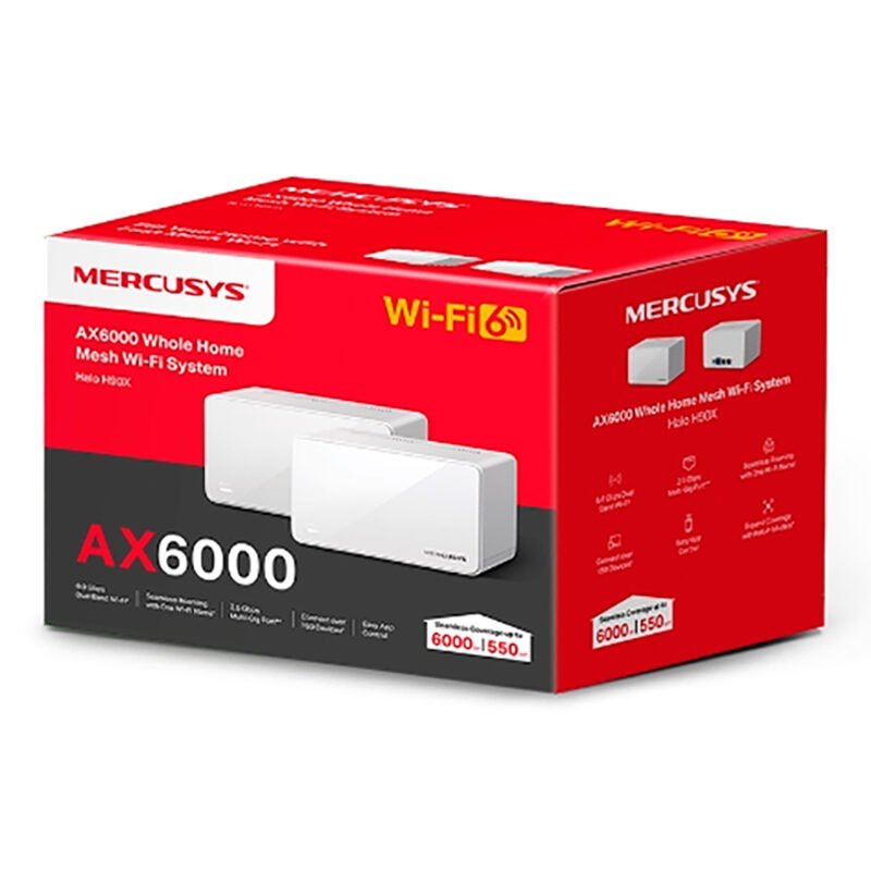 Access Point Mercusys Halo H90x 2,4ghz/5ghz Ax6000 Pack x2 - Imagen 2