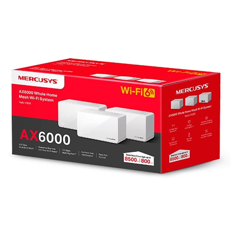 Access Point Mercusys Halo H90x 2,4ghz/5ghz Ax6000 Pack x3 - Imagen 2