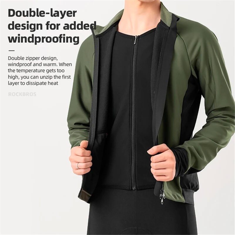 Campera Térmica Rockbros A Prueba De Viento Hombre XL - Imagen 4