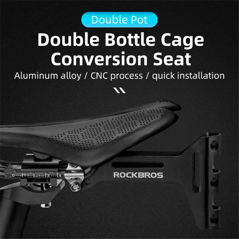 Soporte De Bicicleta Para 1o2 Porta Caramañola Rockbros Robusto