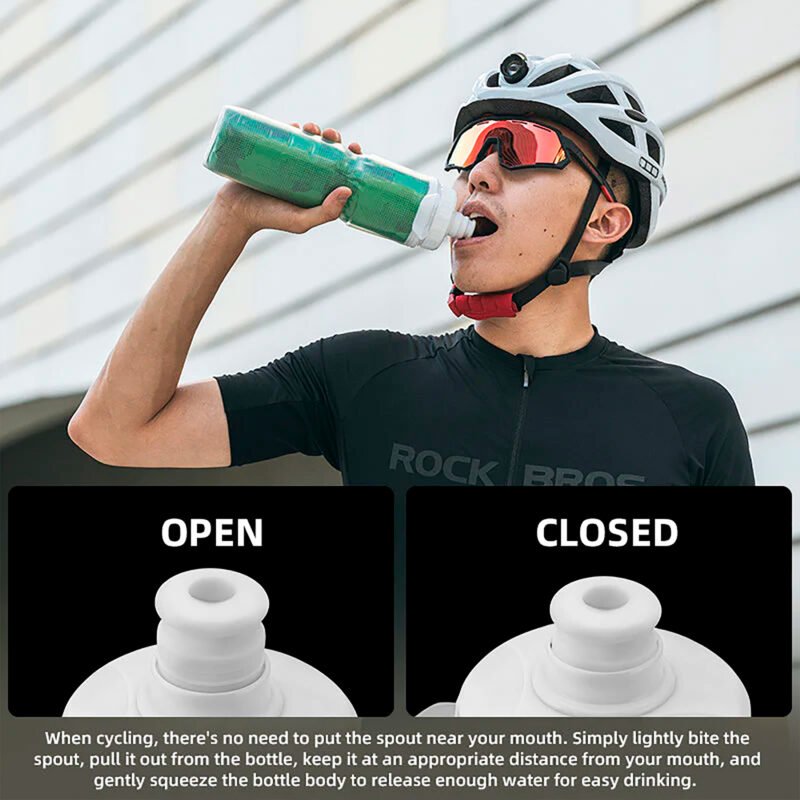 Caramañola Térmica Rockbros 670ml Ergonómica Antideslizante - Imagen 2