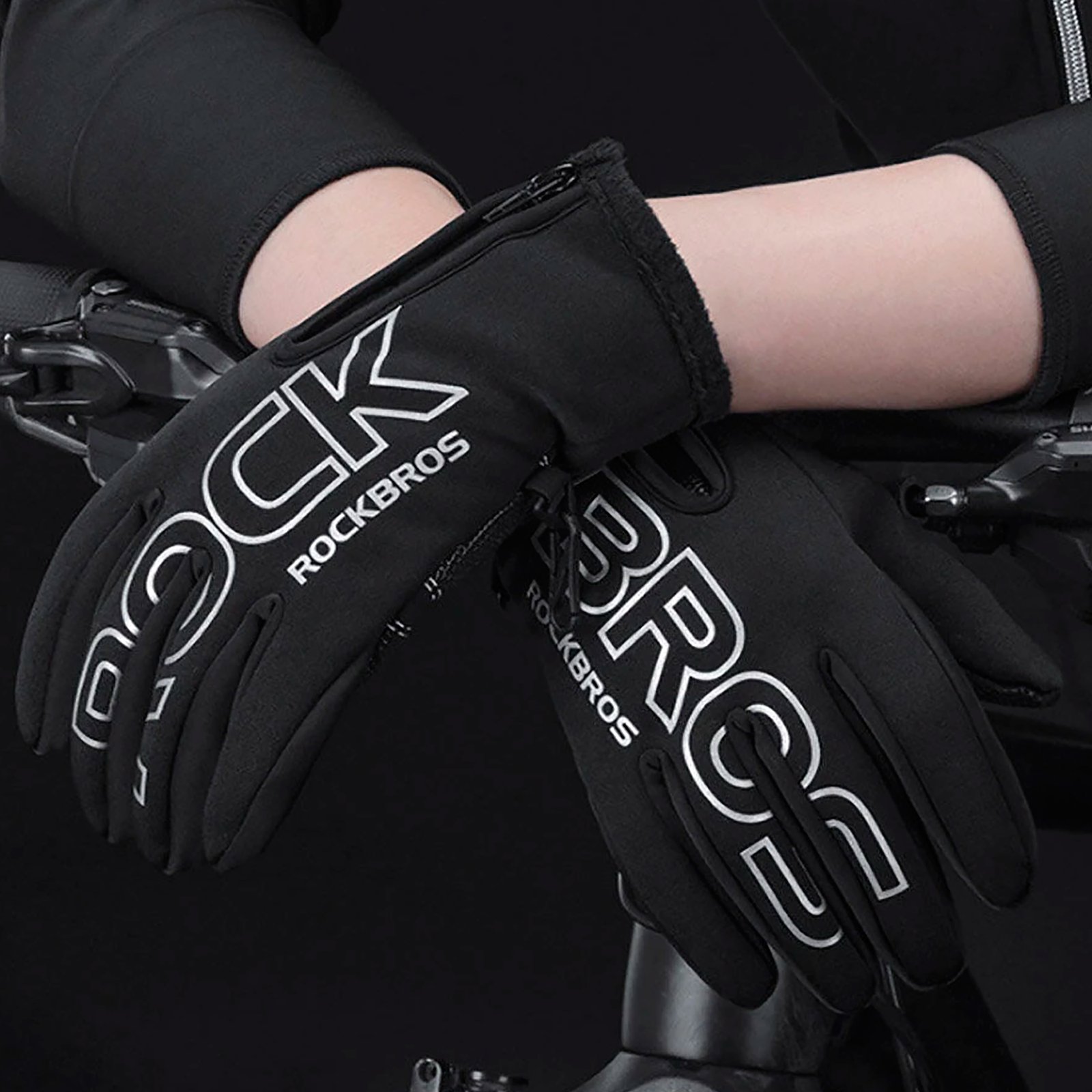 Guantes De Invierno Rockbros Antideslizantes L - Imagen 3