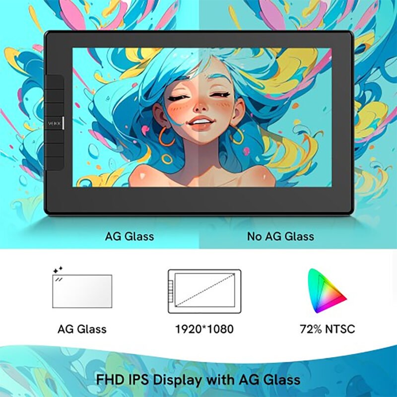 Tableta Digitalizadora Veikk Vk1200 V2 10''x6'' 1920x1080 - Imagen 7