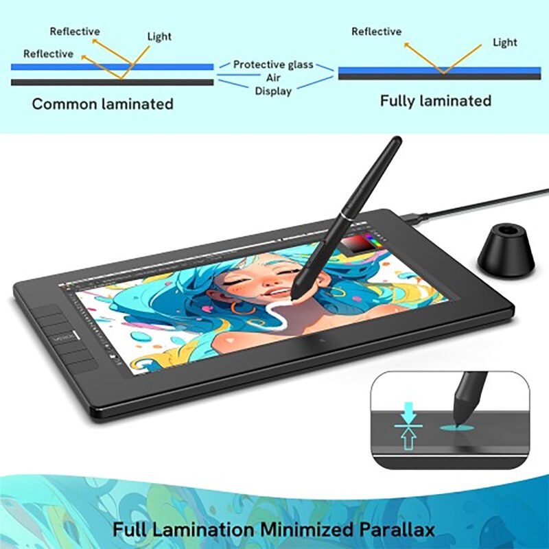 Tableta Digitalizadora Veikk Vk1200 V2 10''x6'' 1920x1080 - Imagen 5