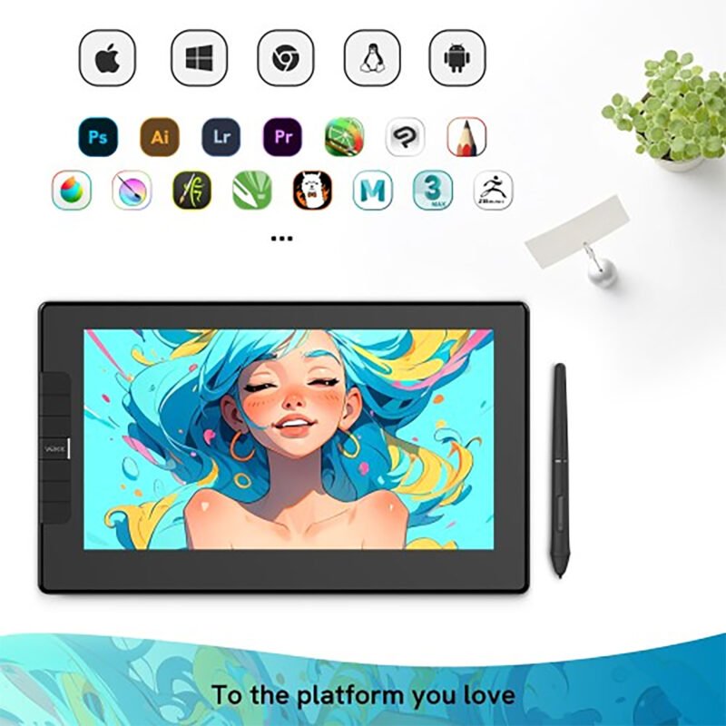 Tableta Digitalizadora Veikk Vk1200 V2 10''x6'' 1920x1080 - Imagen 2