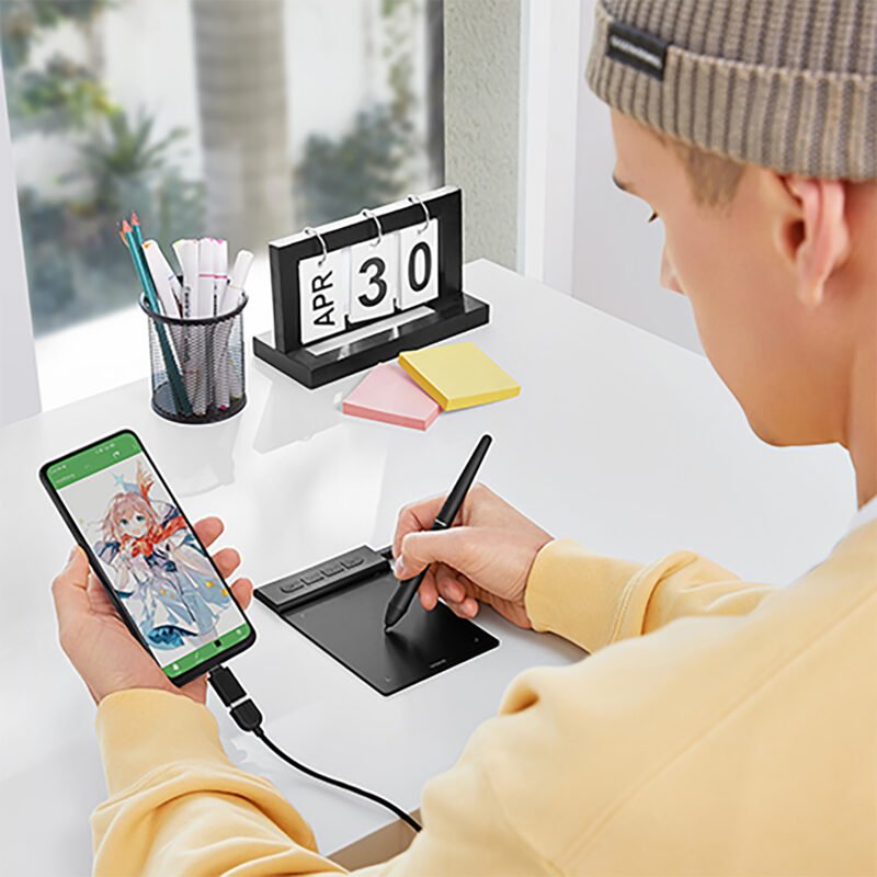 Tableta Digitalizadora Veikk Vk430 Ambidiestro 4x3 5080lpi - Imagen 5