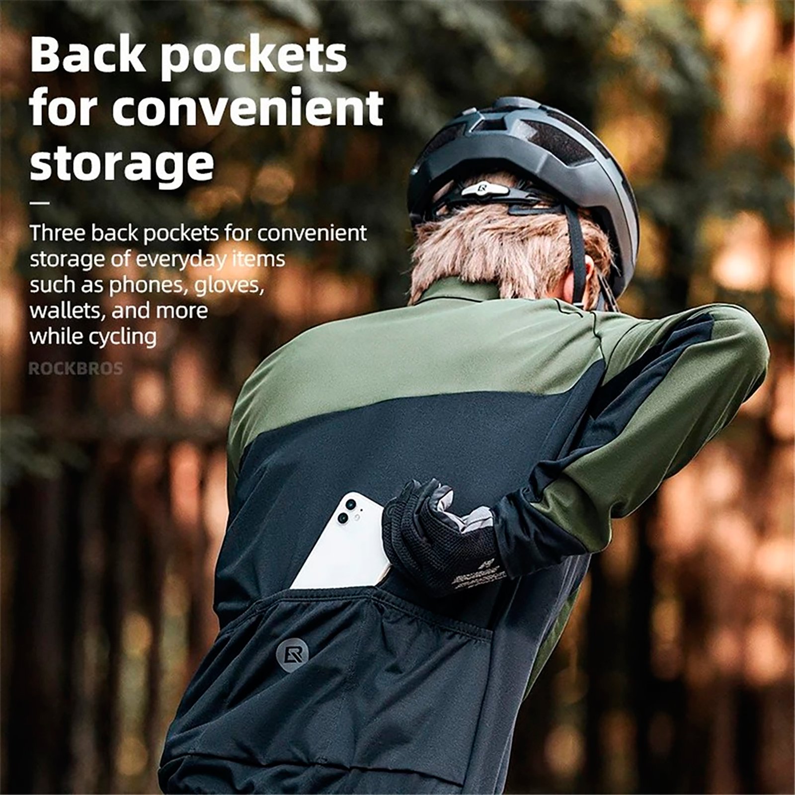 Campera Térmica Rockbros A Prueba De Viento Hombre L - Imagen 2