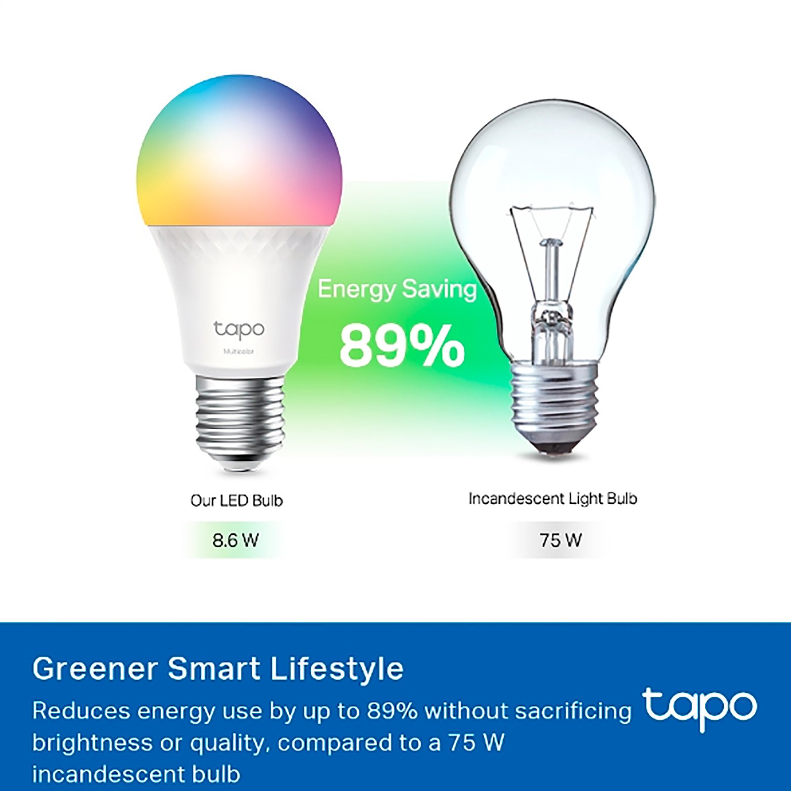 Lámpara Led Inteligente Tp-link Tapo L535e 8,6W E27 Blanco Y Color - Imagen 2