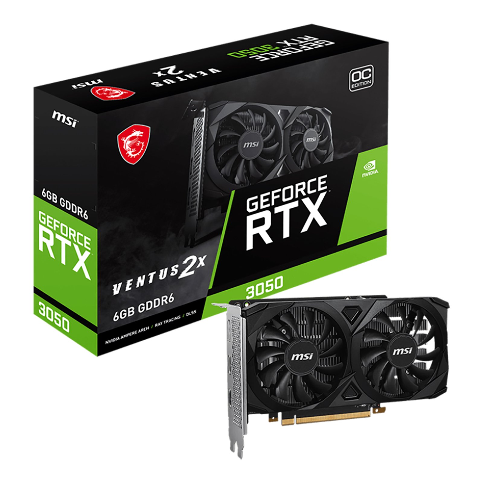 Tarjeta de Video Msi Nvidia GeForce RTX3050 6gb GDDR6 - Imagen 4