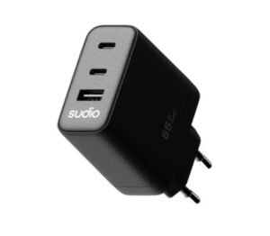 SUDIO P3 CARGADOR DE PARED 64W BLACK
