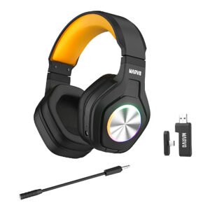 Auriculares Gaming Inalámbricos Marvo Pulz 80w RGB