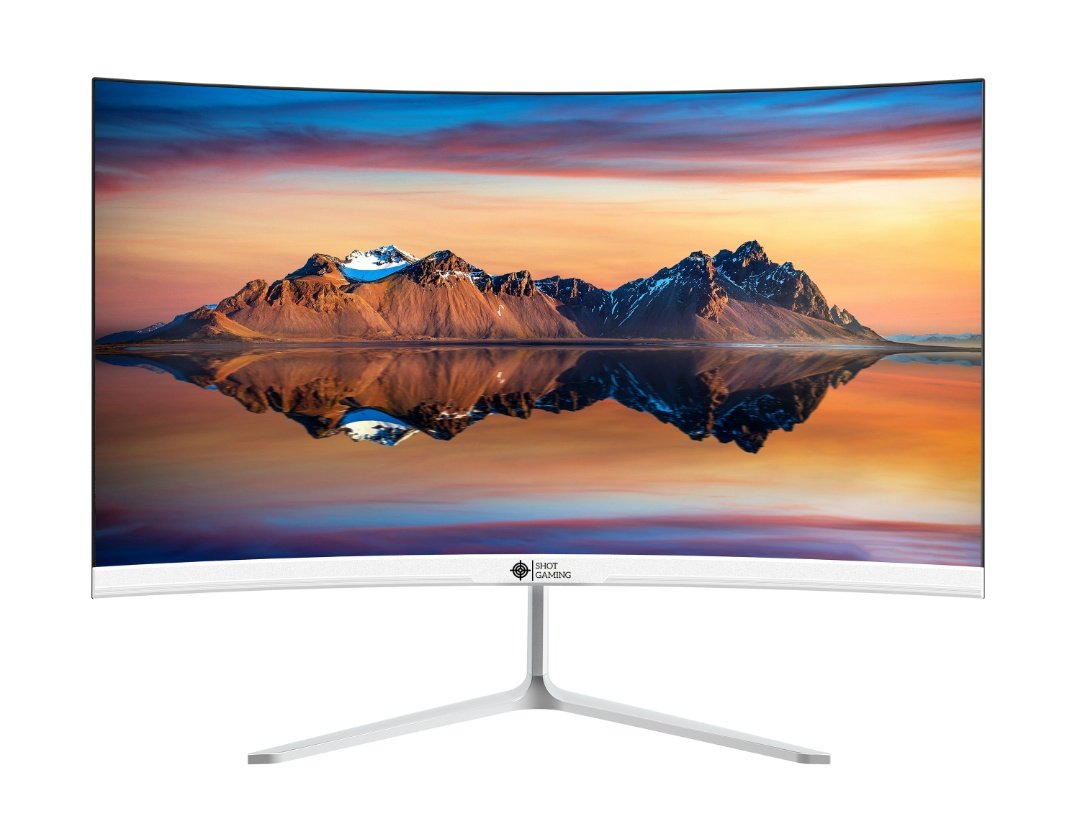 Monitor Curvo Gamer Shot Gaming SG238C4 W | LED, Full HD, 23.8", 100 Hz, Nuevo - Imagen 5