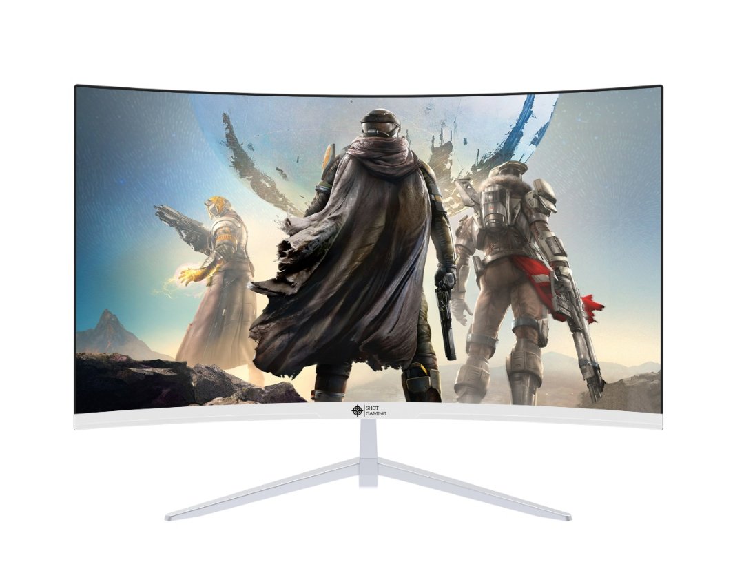 Monitor Curvo Gamer Shot Gaming SG27C4 W | LED, Full HD, 27", 100 Hz, Nuevo - Imagen 2