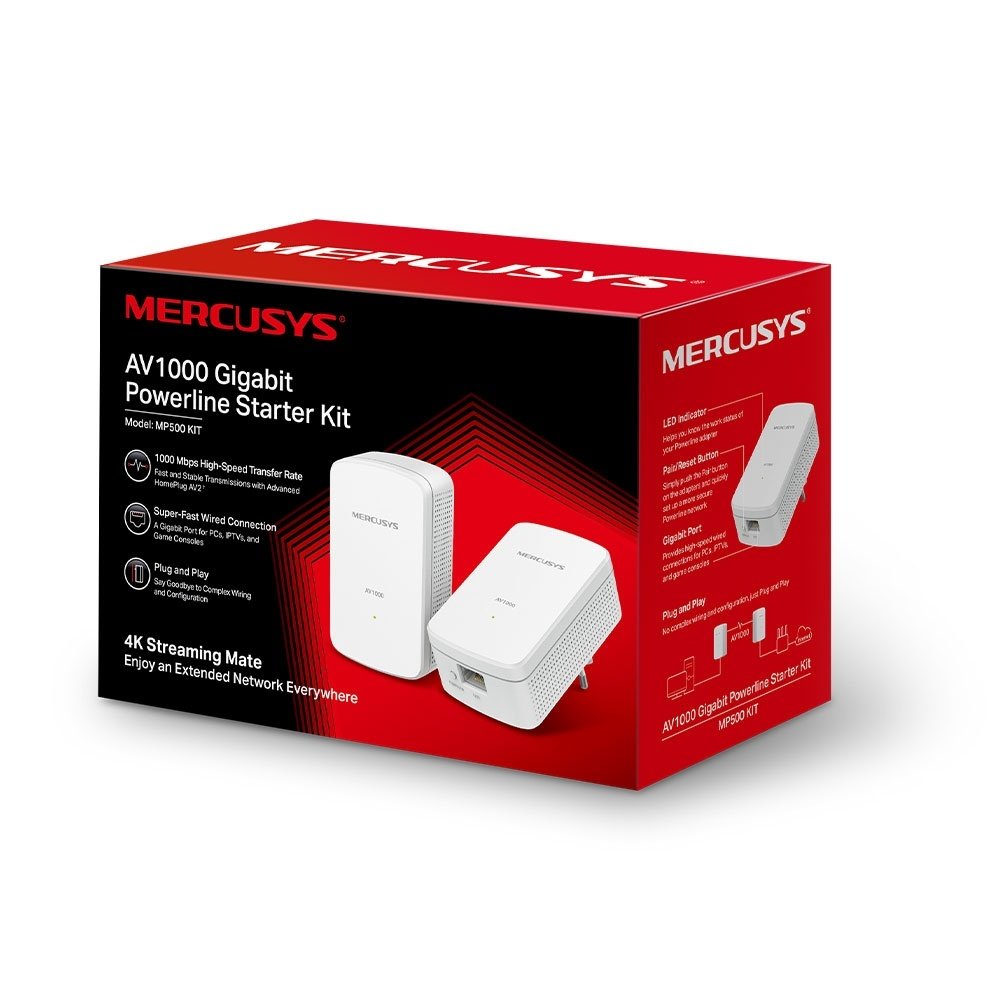 Adaptador de Red a Corriente MERCUSYS MP500 (Pack x2) | AV1000 - Imagen 5