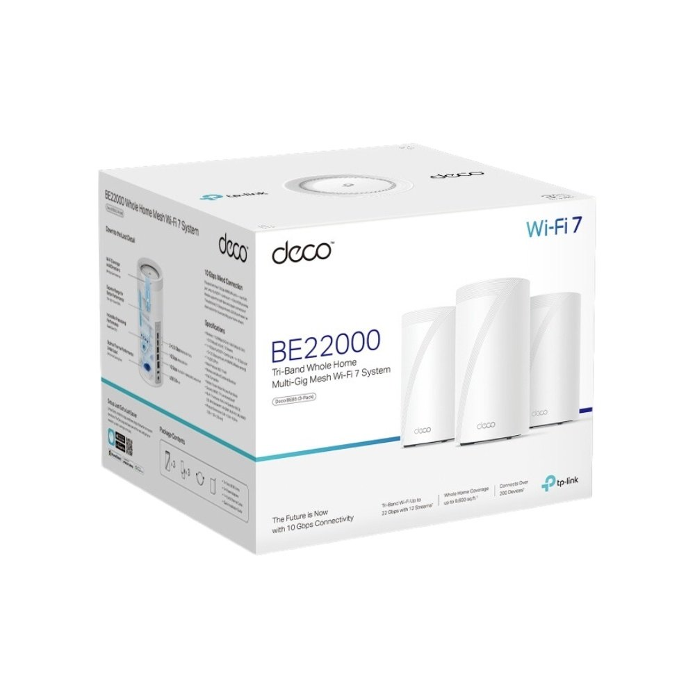Access Point TP-LINK Deco BE85 (Pack x2) | BE22000, WiFi 7, Mesh