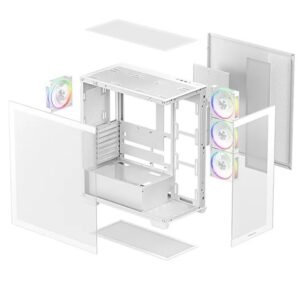 Gabinete Deepcool CG580 4F V2 blanco