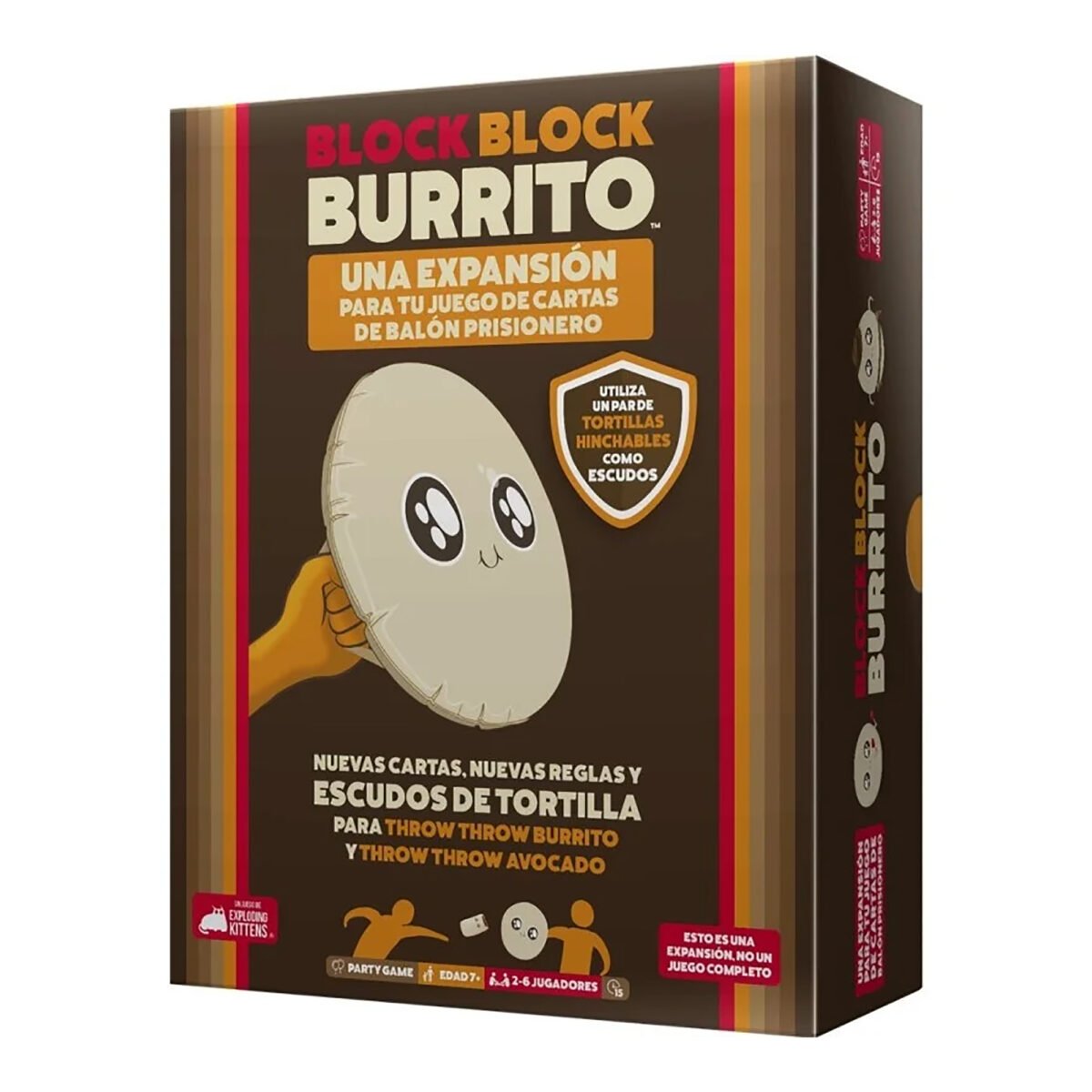 Expansión Juego De Mesa Exploding Kittens Block Block Burrito +7 - Imagen 2