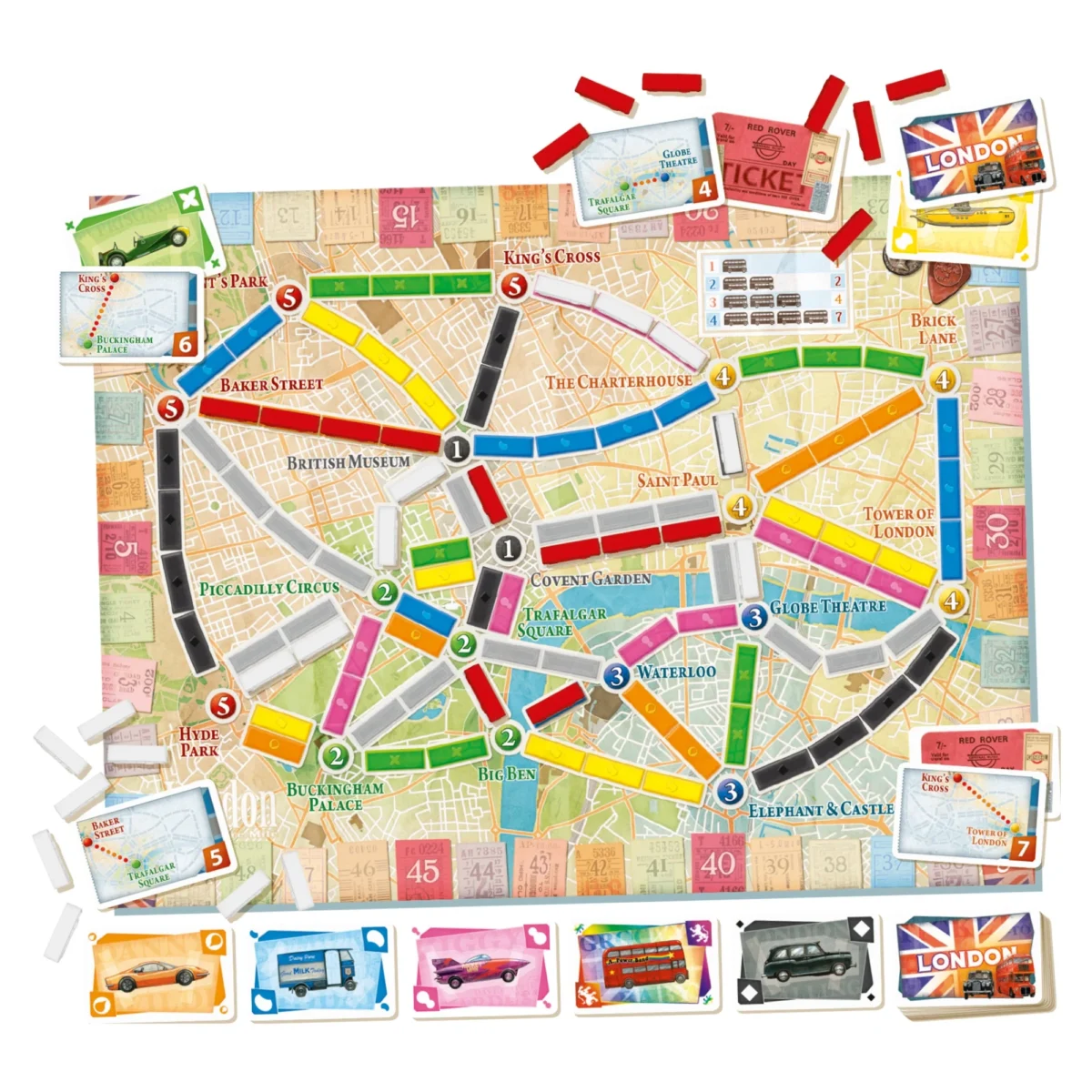 Juego de Mesa Asmodee Ticket To Ride Londres +8 - Imagen 8