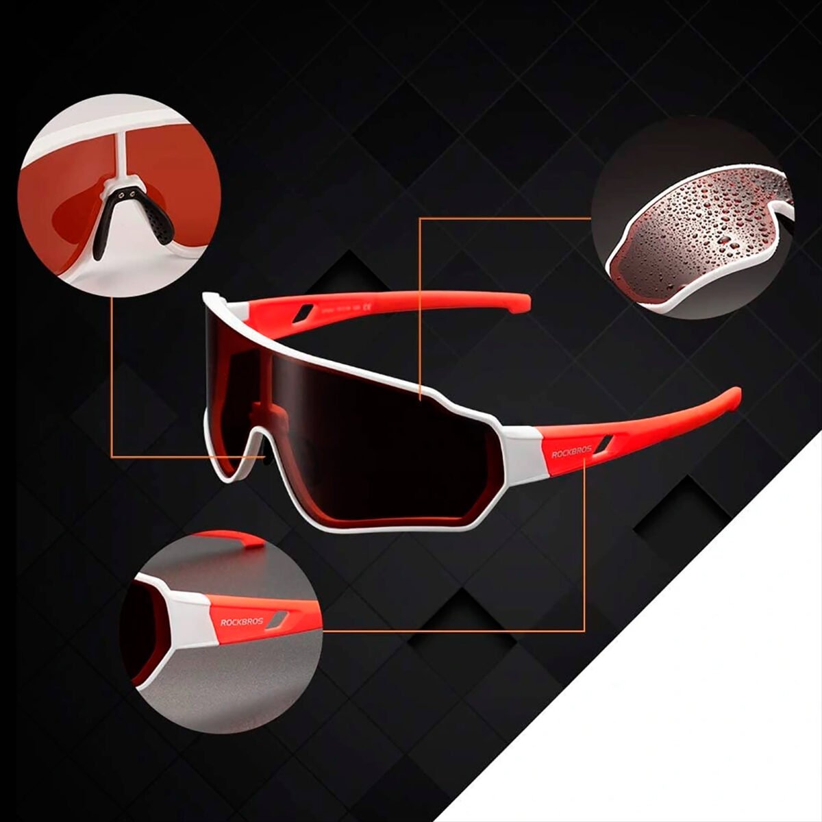 Lentes Deportivos Rockbros Polarizados Uv400 - Imagen 3