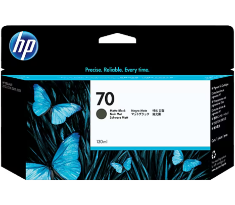 118002.jpg HP C9448A (70) NEGRO MATTE Z2100/3100/3200/5200 130ML UK CP - Imagen 1