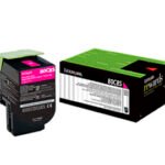LEXMARK TONER 80C8SM0 MAGENTA CX310/410/510 2.000 COPIAS