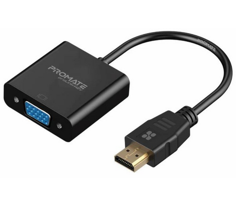 120037.jpg PROMATE PROLINK-H2V.BLACK ADAPTADOR DE HDMI A VGA 1080P - Imagen 1