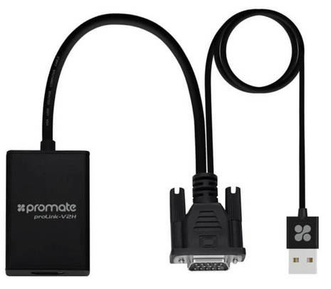 120038.jpg PROMATE PROLINK-V2H ADAPTADOR DE VGA A HDMI C/CABLE USB - Imagen 1