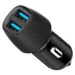 PROMATE VOLTRIP-DUO.BLACK CARGADOR P/AUTO 3.4A 2USB NEGRO(O)