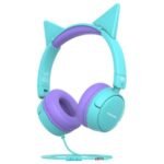 PROMATE JEWEL.AQA HEADPHONES P/NIÑOS C/MIC 3.5MM CELESTE (O)