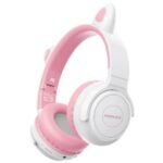 PROMATE PANDA.BGM HEADPHONES P/NIÑOS BT BLANCO/ROSADO