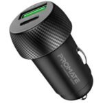 PROMATE DRIVEGEAR-20W CARGADOR MINI P/AUTO USB/USB-C NEGRO