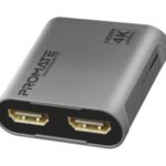 PROMATE MEDIASPLIT-C2 ADAPTADOR HDMI A DUAL HDMI 4K BLACK