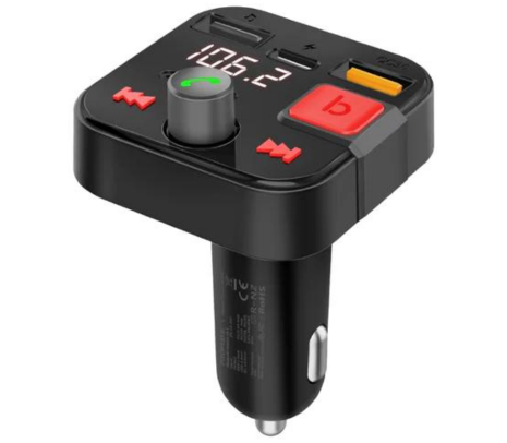 120356.jpg PROMATE POWERTUNE TRANSMISOR BT 5.1 P/AUTO C/PUERTO 3.0 30W (O) - Imagen 1