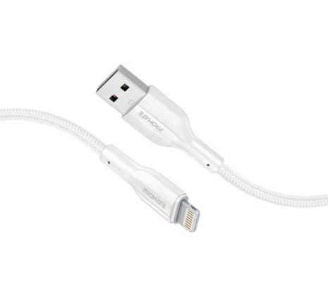 120383.jpg PROMATE XCORD-AI200.WHITE CABLE USB-A A LIGHTNING 2M - Imagen 1