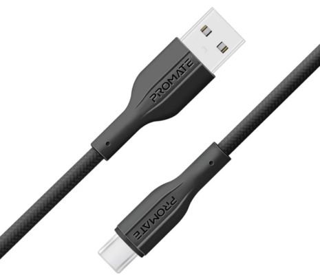 120384.jpg PROMATE XCORD-AC200.BLACK CABLE USB A USB-C 2M - Imagen 1