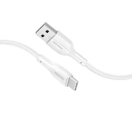 120385.jpg PROMATE XCORD-AC200.WHITE CABLE USB A USB-C 2M - Imagen 1