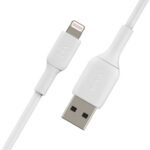 BELKIN CAA001BT1MWH CABLE USB-A A LIGHTNING BLANCO 60W 1M