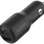 BELKIN CCB005BTBK CARGADOR PARA AUTO 1 USB-C/1 USB-A 42W BLACK