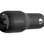 BELKIN CCB004BTBK CARGADOR PARA AUTO 1 USB-C/1 USB-A 37W BLACK CP