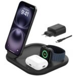 BELKIN WIZ029VFBK BASE DE CARGA INALAMBRICA 3 EN 1 15W BLACK