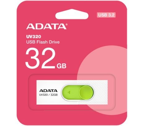 138260.jpg ADATA PEN DRIVE AUV320-32G-RWHGN 32GB BLANCO/VERDE - Imagen 1