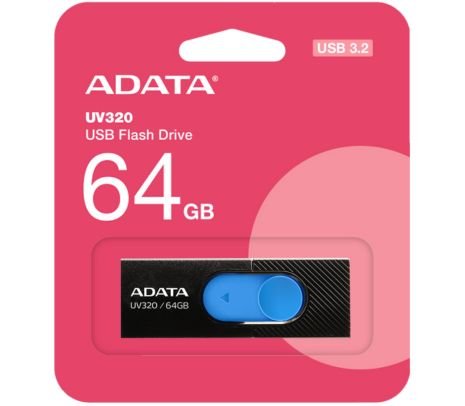 138261.jpg ADATA PEN DRIVE AUV320-64G-RBKBL 64GB NEGRO/AZUL - Imagen 1
