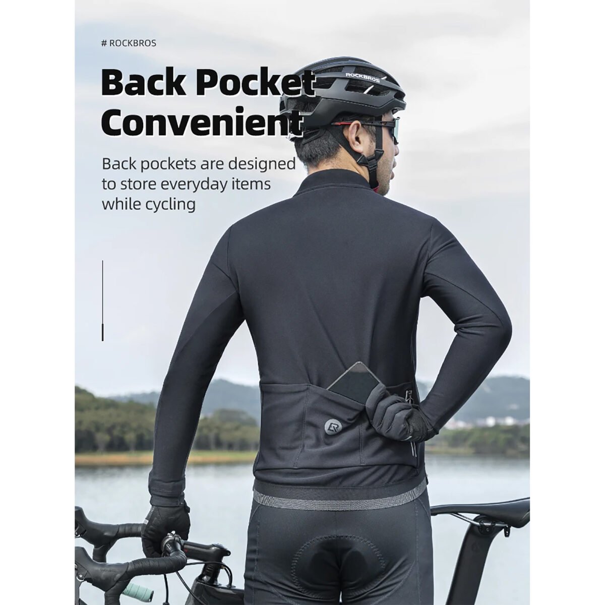 Campera Invierno Ciclismo Polar Rockbros 4XL - Imagen 4