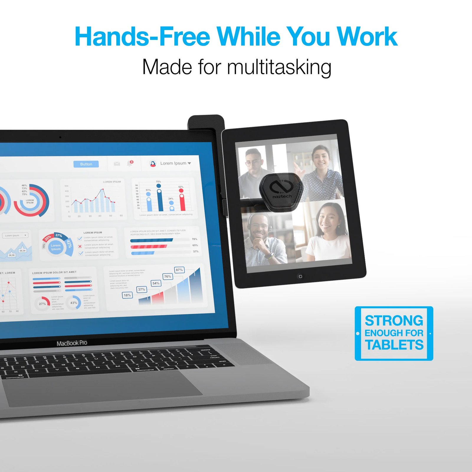 15481_04.jpg Soporte De Laptop Para Celular Naztech MagBuddy Elite 360° - Imagen 1