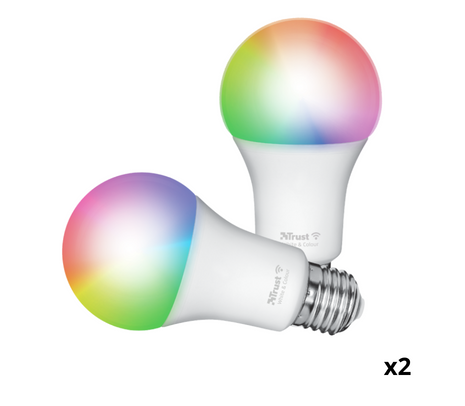 167437.jpg TRUST 71294 LAMPARA LED WIFI PACK DUO WHITE - COLOR E27 60W - Imagen 1