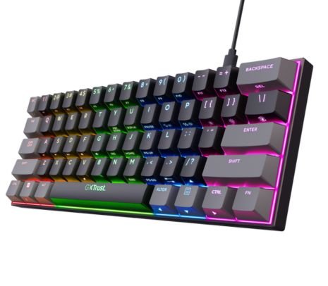 167558.jpg TRUST 24885 TECLADO GAMING GXT867 ACIRA 60% MINI - Imagen 1