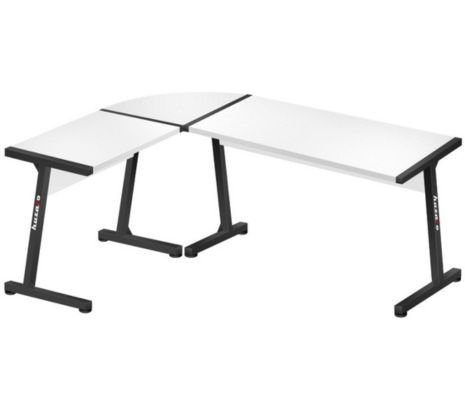 186035.jpg HUZARO HZ-HERO 6.0 MESA/ESCRITORIO ESQUINERO GAMING WHITE - Imagen 1
