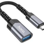 HOCO UA24 ADAPTADOR USB-C A USB-A 3.0 METAL GREY