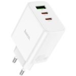 HOCO C126A CARGADOR DE PARED 2 USB-C/1 USB-A EU 40W WHITE